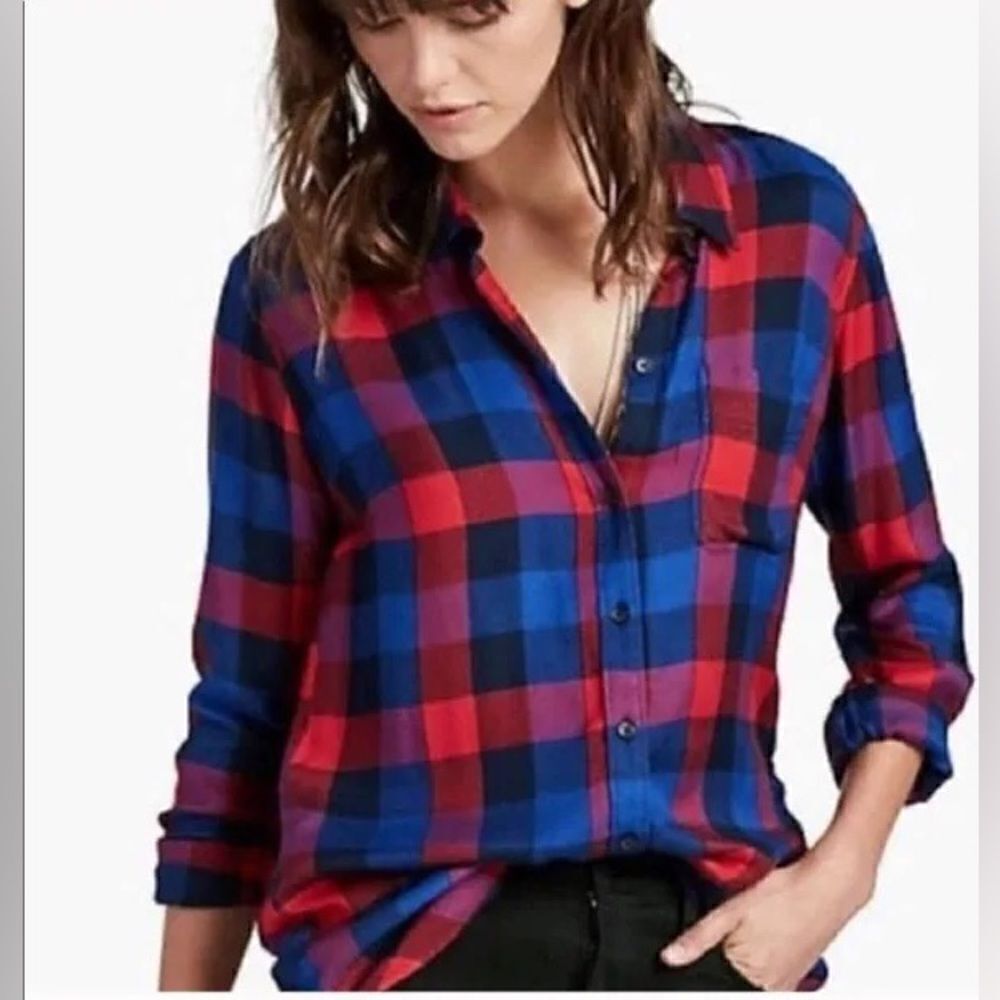 Lucky Brand Bungalow Checkered Flannel Shirt